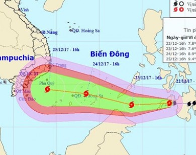 Dự báo thời tiết 23/12: Bão TemBin vào Biển Đông mạnh lên, Bắc Bộ ấm áp