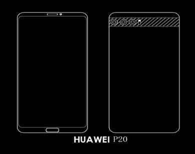 Lộ diện bộ 3 Huawei P20 Series với 3 camera phía sau, bản Pro có tai thỏ như iPhone X