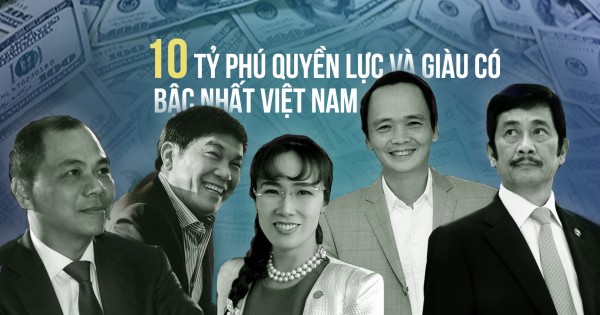 Ông chủ Vingroup đứng đầu danh sách 10 người giàu nhất sàn chứng khoán Việt Nam 2017