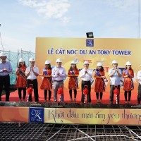 Cất nóc dự án Toky Tower, vượt tiến độ 2 tháng