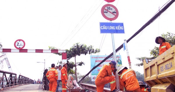 Cầu Long Kiển chính thức lưu thông sau sự cố sập cầu