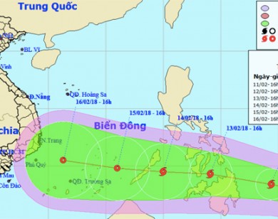 Bão Sanba giật cấp 12 xuất hiện gần biển Đông