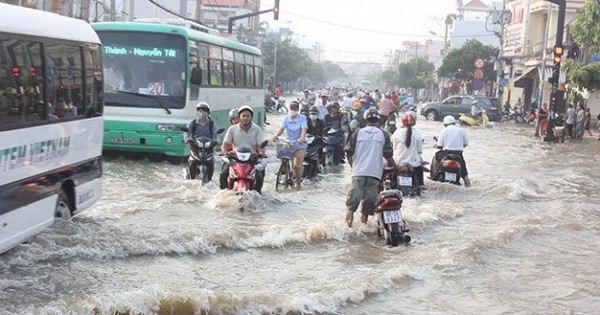 TP.HCM: Cảnh báo triều cường lên cao gây ngập dịp Tết nguyên đán