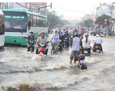 TP.HCM: Cảnh báo triều cường lên cao gây ngập dịp Tết nguyên đán