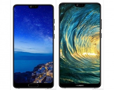 Huawei P20 và P20 Plus rò rỉ hình ảnh báo chí với thiết kế “tai thỏ” như iPhone X