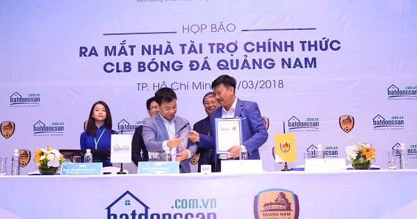 Tập đoàn Đại Việt Group tài trợ chính cho CLB bóng đá Quảng Nam