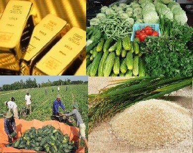 Tiêu dùng trong tuần: Giá vàng, gạo, trái cây tăng mạnh trong khi rau củ 'rớt giá'