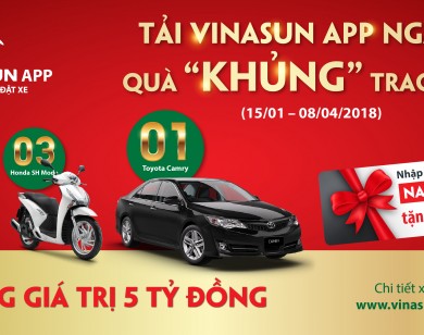 Khách hàng bất ngờ nhận được xe ô tô Camry từ Vinasun App