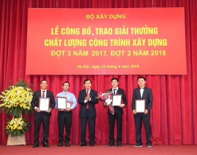 Hòa Bình đoạt 5 giải thưởng công trình xây dựng chất lượng cao