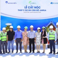 Căn hộ Jamila Khang Điền cất nóc vượt tiến độ 1 tháng