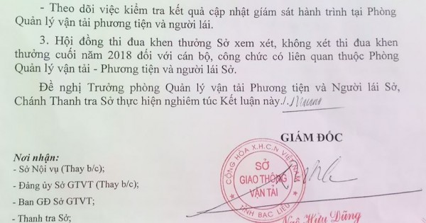 Bạc Liêu: Nhà xe bị "hành", Trưởng phòng Sở GTVT đổ tại "lỗi đánh máy"?