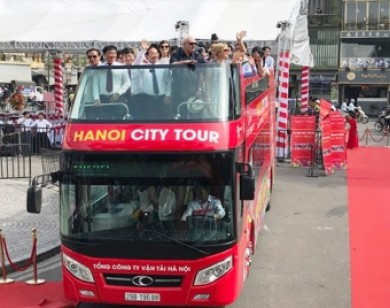 Xe buýt 2 tầng City tour chính thức vận hành: Thêm “món ngon” cho du lịch Hà Nội