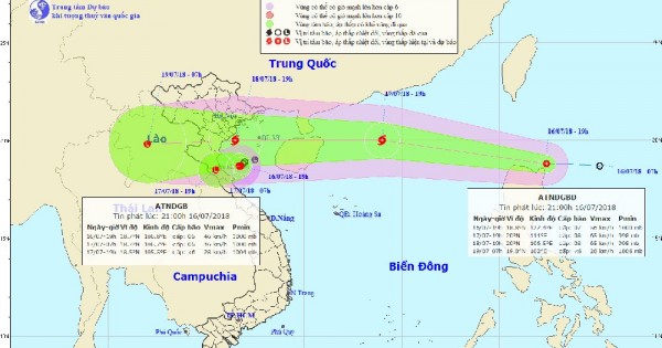 Dự báo thời tiết 17/7: Bão giật cấp 10 gây mưa lớn và dông mạnh trên cả nước