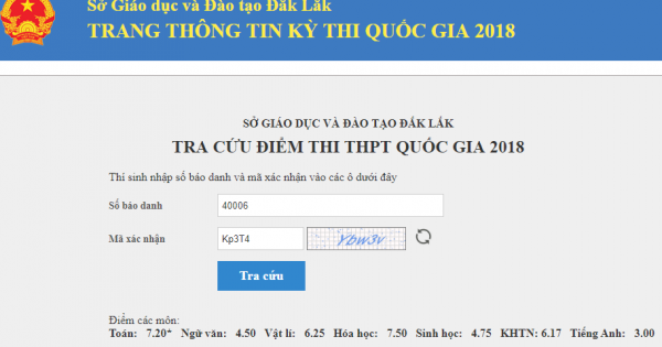 Đắk Lắk: Sau phúc khảo, một thí sinh tăng từ 0,6 lên 7,2 điểm