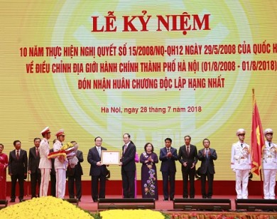 Toàn cảnh Lễ kỷ niệm 10 năm điều chỉnh địa giới hành chính Hà Nội