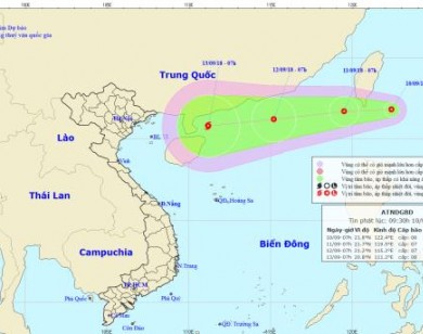 Xuất hiện áp thấp nhiệt gần Biển Đông, khả năng mạnh thành bão số 5