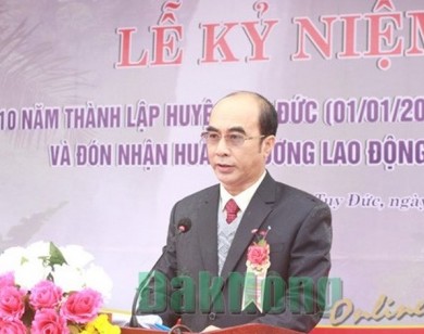 Đăk Nông: Đình chỉ công tác Chủ tịch UBND huyện Tuy Đức Nguyễn Ngọc Long