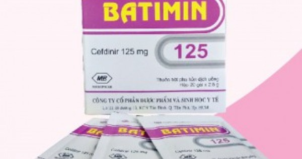 Đình chỉ lưu hành Bột pha hỗn dịch uống Batimin 125 vì kém chất lượng