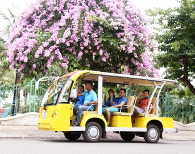 Thí điểm dùng ôtô điện chở chở khách tham quan, du lịch ở Đà Lạt