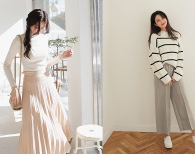 Học cách mix áo len tuyệt xinh đón thu