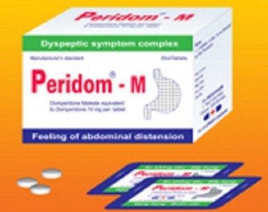 Thu hồi khẩn cấp thuốc viên nén bao phim Peridom-M chữa bệnh đầy hơi