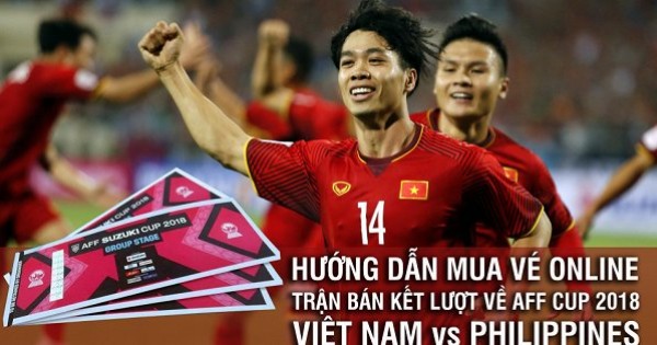 Từ 10h hôm nay (28/11), VFF chính thức bán vé online trận bán kết Việt Nam - Philippines