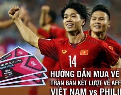 Từ 10h hôm nay (28/11), VFF chính thức bán vé online trận bán kết Việt Nam - Philippines