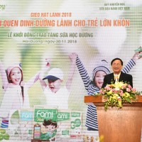Chương trình sữa đậu nành học đường Vinasoy 2018: Gieo hạt lành – gieo thói quen dinh dưỡng lành cho trẻ lớn khôn