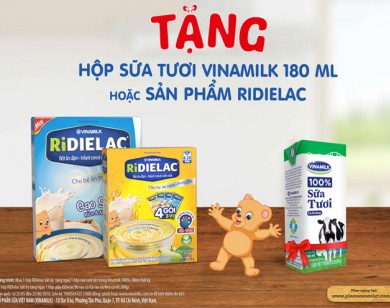 Khuyến mãi hấp dẫn từ Ridielac của Vinamilk