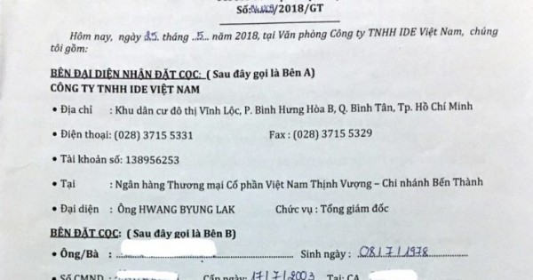 TP Hồ Chí Minh: Khách hàng khởi kiện Công ty TNHH IDE VIệt Nam