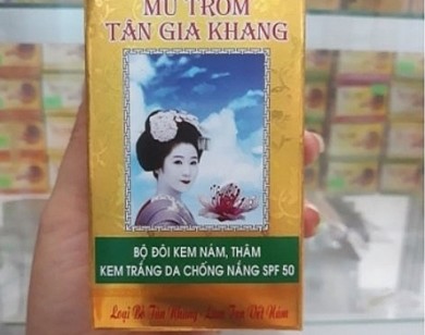 Đình chỉ lưu hành và thu hồi kem Mủ Trôm 'trắng da trị nám' không đảm bảo chất lượng