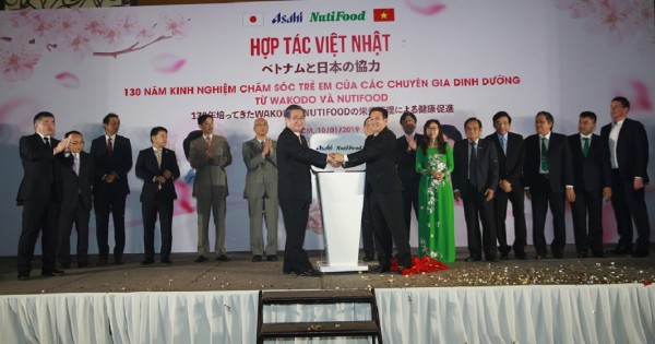 NutiFood hợp tác với Asahi đưa sản phẩm dinh dưỡng trẻ em số 1 Nhật Bản vào Việt Nam