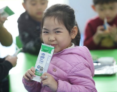 Sữa học đường Hà Nội: Ấn tượng những con số ban đầu