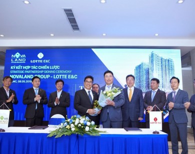 Novaland ký hợp tác chiến lược với nhà thầu xây dựng Lotte E&C