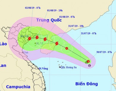 Áp thấp có thể mạnh lên thành bão, giật cấp 11 hướng vào Bắc Bộ