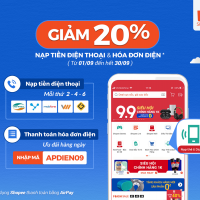 Tiết kiệm 20% khi nạp tiền và thanh toán trên Shopee với AirPay