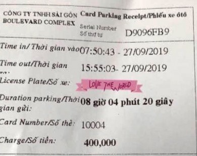 Gửi xe 8 tiếng bị thu 400.000 đồng: Saigon Boulevard Complex có trốn thuế hay móc túi người tiêu dùng?