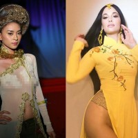 Chỉ trích ca sĩ Mỹ, Ngô Thanh Vân cũng từng mặc áo dài không nội y