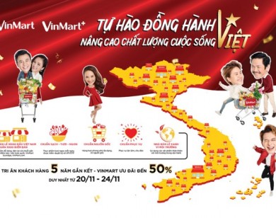 VinMart & VinMart+ siêu khuyến mại mừng sinh nhật 5 tuổi