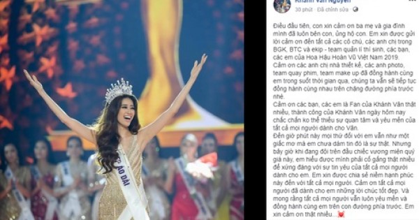 Hoa hậu Khánh Vân lần đầu chia sẻ về vương miện