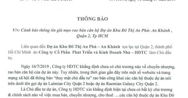 HDTC gửi đơn kêu cứu Bộ Công an và Bộ Thông tin Truyền thông vì bị tung tin thất thiệt