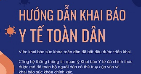 Hướng dẫn các bước khai báo y tế toàn dân