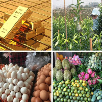 Tiêu dùng trong tuần: Giá vàng, trái cây đồng loạt tăng mạnh