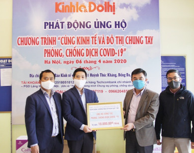 Nhiều doanh nghiệp tiếp tục phối hợp cùng báo Kinh tế & Đô thị chung tay phòng chống dịch Covid-19