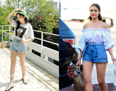 Mix quần jean shorts trong mùa hè thế nào cho đẹp ngây ngất