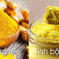 Cách phân biệt tinh bột nghệ và bột nghệ chỉ bằng mắt thường