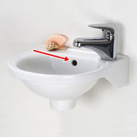 Tác dụng không ngờ của lỗ nhỏ trên bồn rửa mặt
