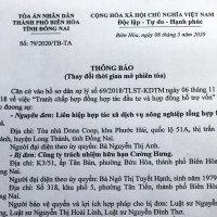 Công ty của chồng cựu Phó Bí thư Tỉnh ủy Đồng Nai bị kiện đòi hơn 811 tỷ đồng!