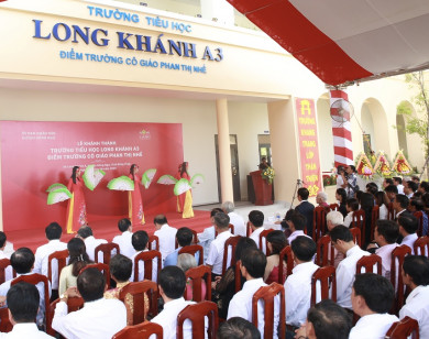 Trọn niềm vui ngày khánh thành trường tiểu học Long Khánh A3 - Điểm trường cô giáo Phan Thị Nhế