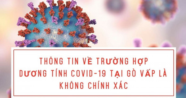 Thông tin về một phụ nữ mắc Covid-19 ở TP Hồ Chí Minh là sai sự thật